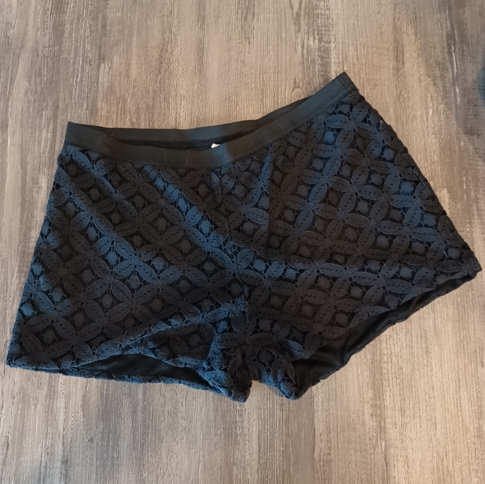 Black Lace Lush Shorts